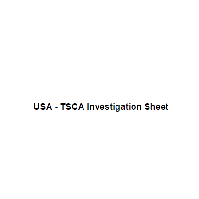 TSCA Investigation declaration